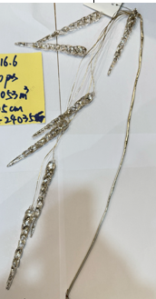 Christmas decoration with acrylic icicles